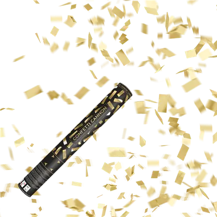 40 cm guld konfetti-kanoner