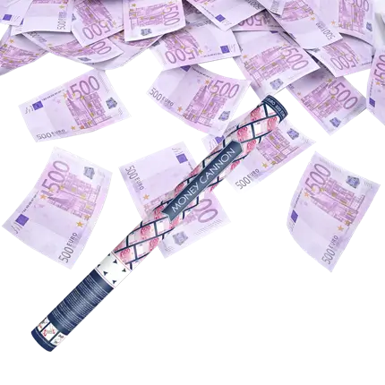 Konfetti kanoner 60CM billetter €500