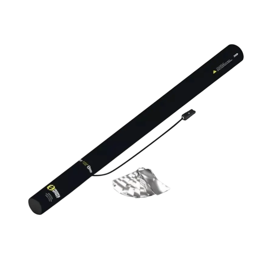 Elektrisk konfettikanon 80 cm - Sølvmetallic