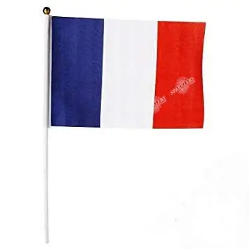 Frankrig Flag med baguette 30x45cm