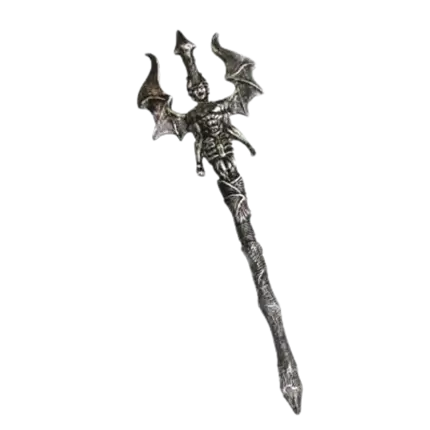 Trefork af sølvfarvet plast