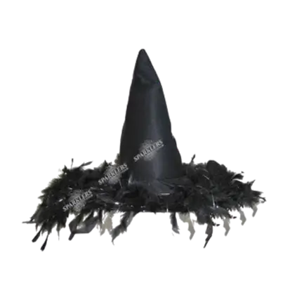 Heksehat med fjer