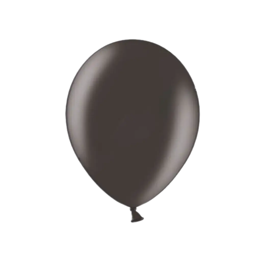Pakke med 100 sorte metallic balloner