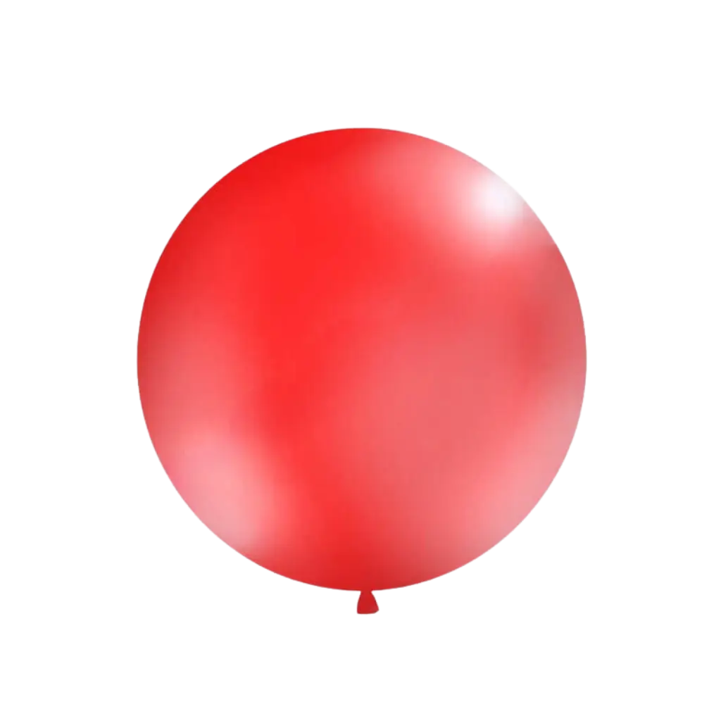 Kæmpeballon 100cm rød