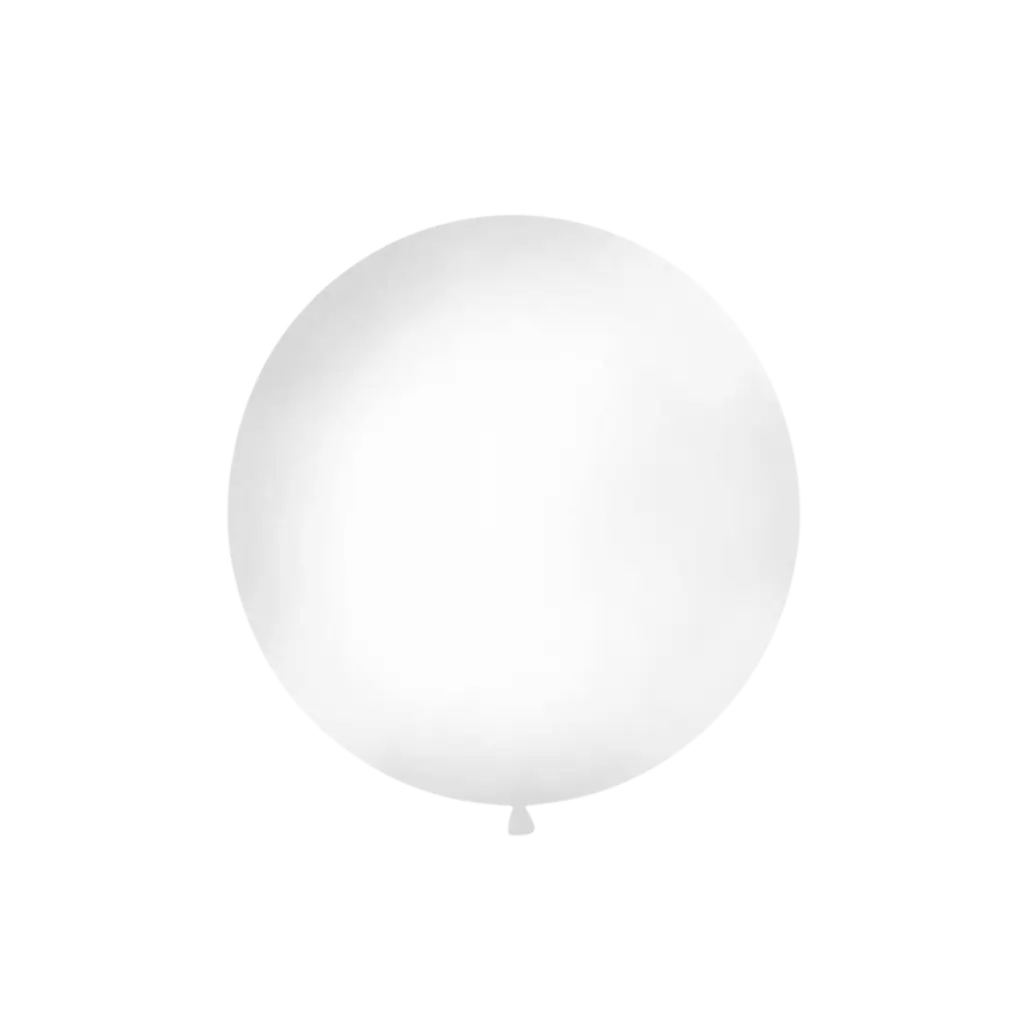 Kæmpeballon 100cm hvid