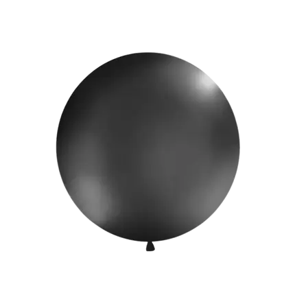 Kæmpeballon 100cm sort