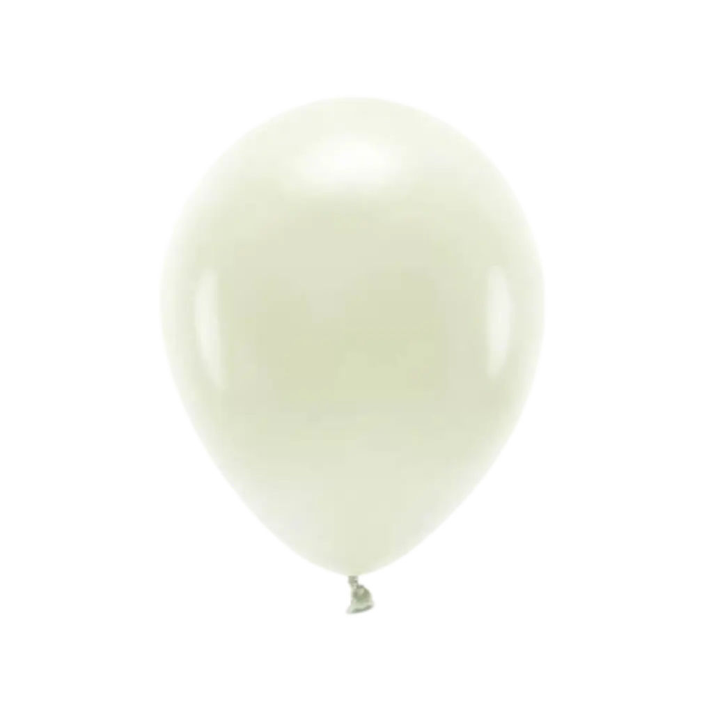 Pakke med 100 bionedbrydelige pastelballoner i creme