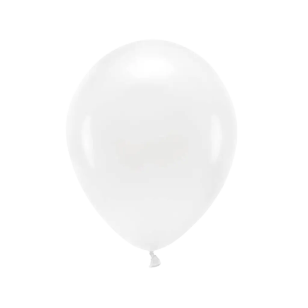 Pakke med 100 hvide, biologisk nedbrydelige balloner
