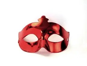 Rød venetiansk maske
