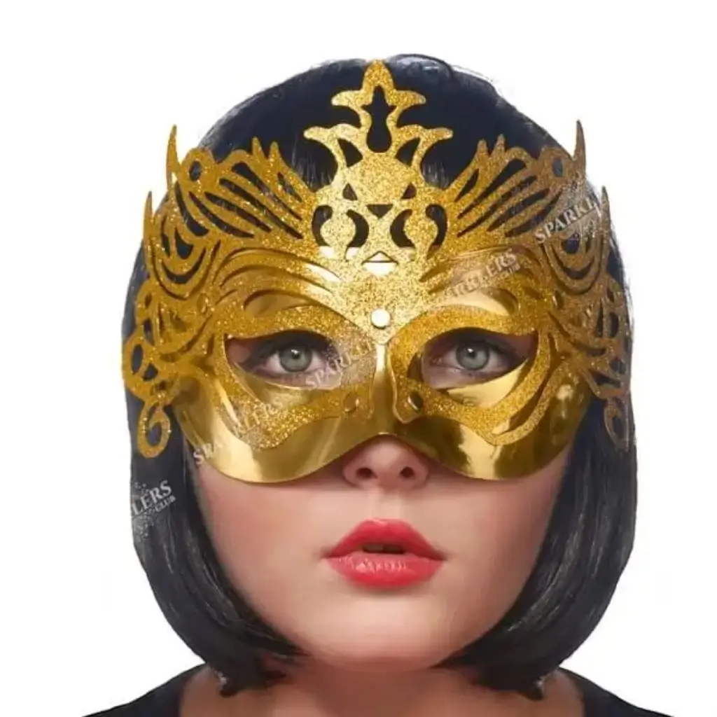  Venetiansk maske med guldornament