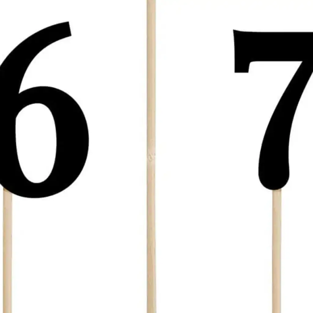 Sorte bordnumre fra 1 til 10