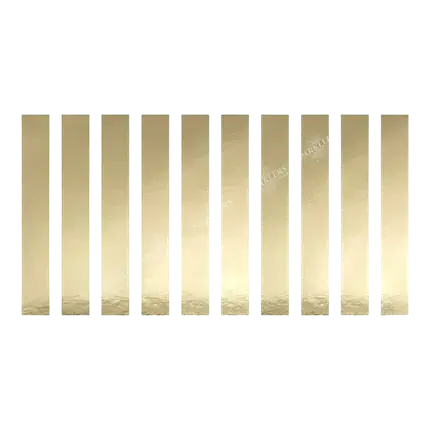 Pakke med 10 guldfarvede servietringe af papir