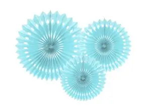 Stofventilator, lyseblå, 20-30cm, sæt med 3 stk.