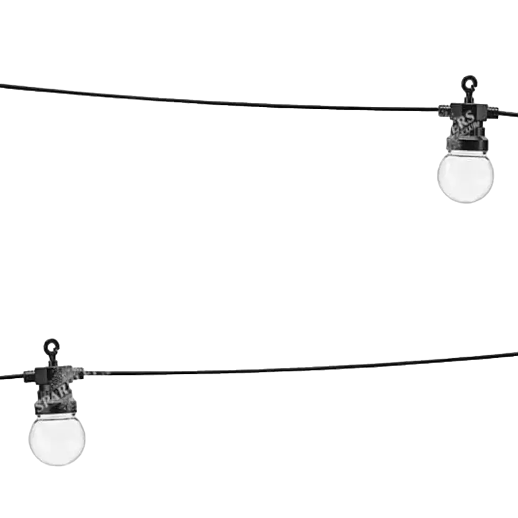 Retro LED-guirlande 5 meter (varmt hvidt lys)