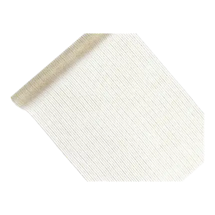 Hvid og guld organza bordløber 9 meter lang