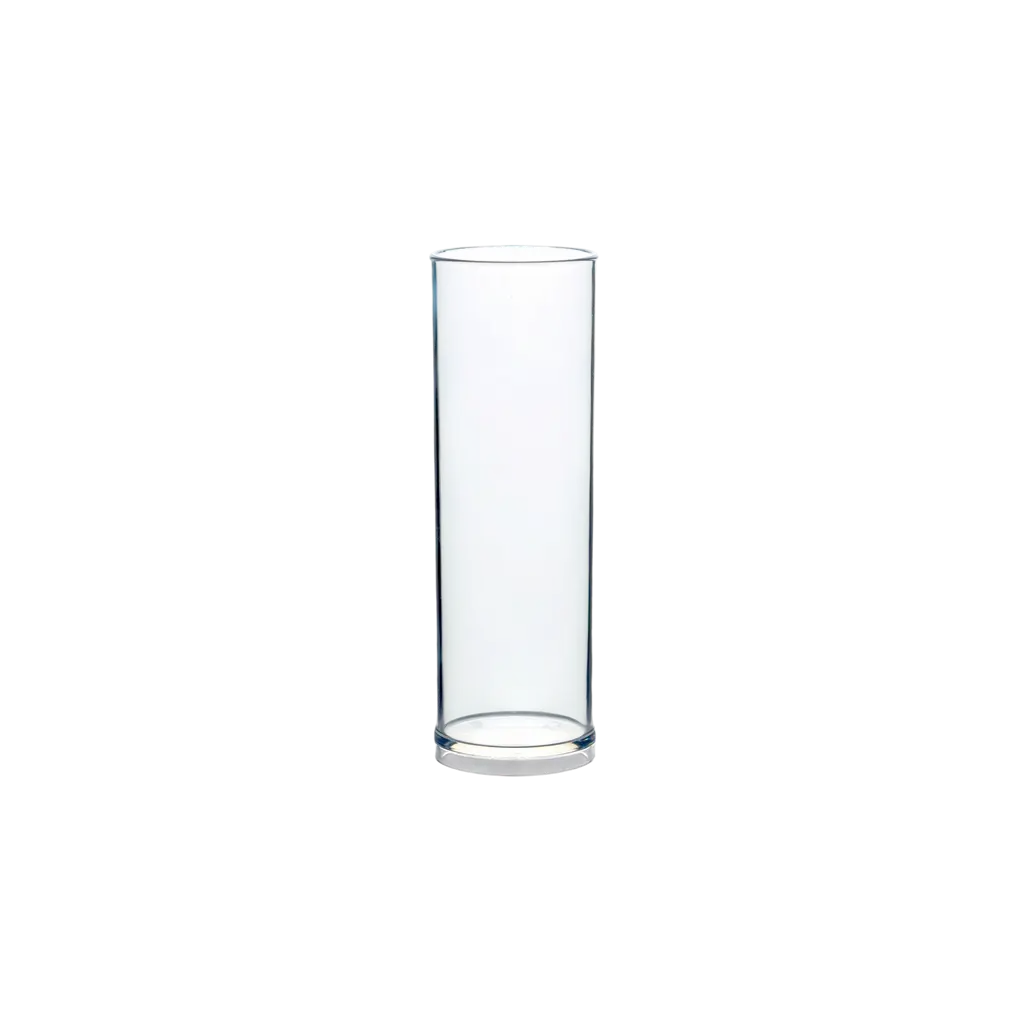 Ubrydeligt glasrør 22cl Transparent
