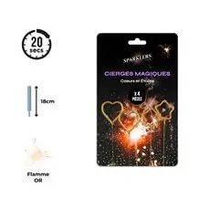 Magisk hjerte og stjerne lys x4