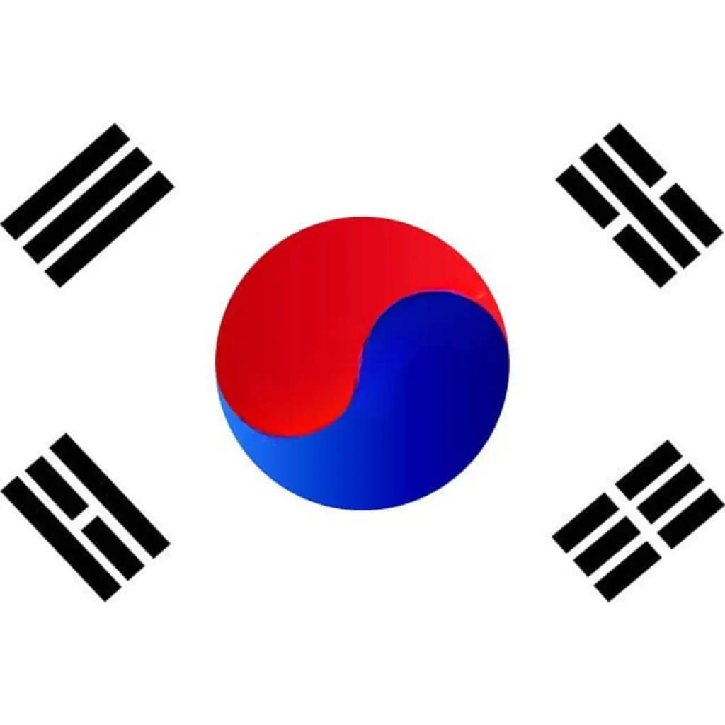 Sydkorea flag 90x150cm