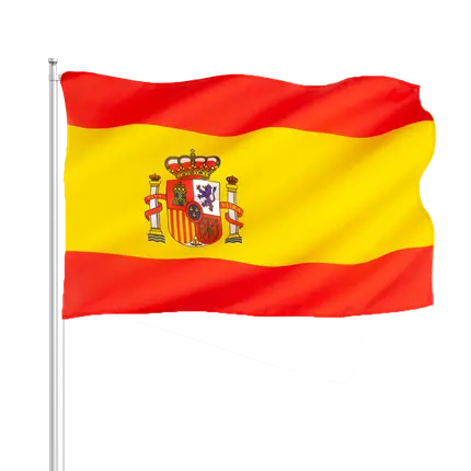 Spanien flag 30x45cm med pind