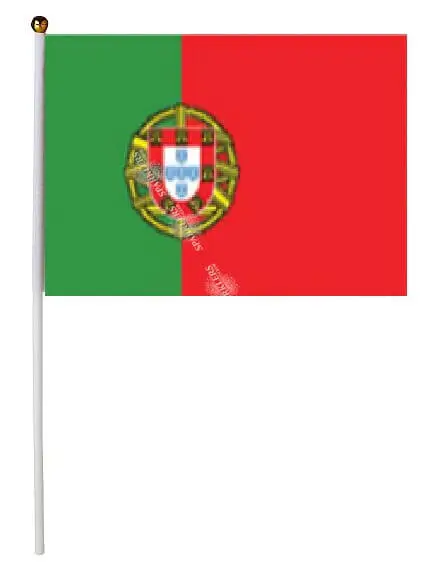Pakke med 12 Portugal-flag 15x22cm