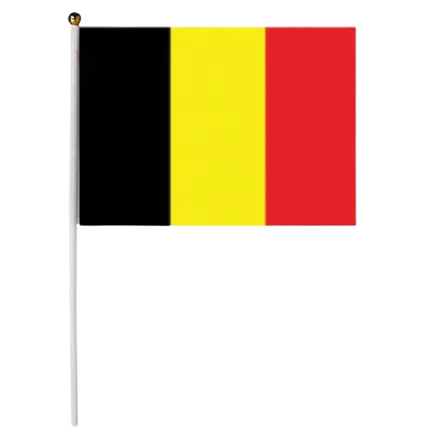 Belgien flag 30x45cm med pind