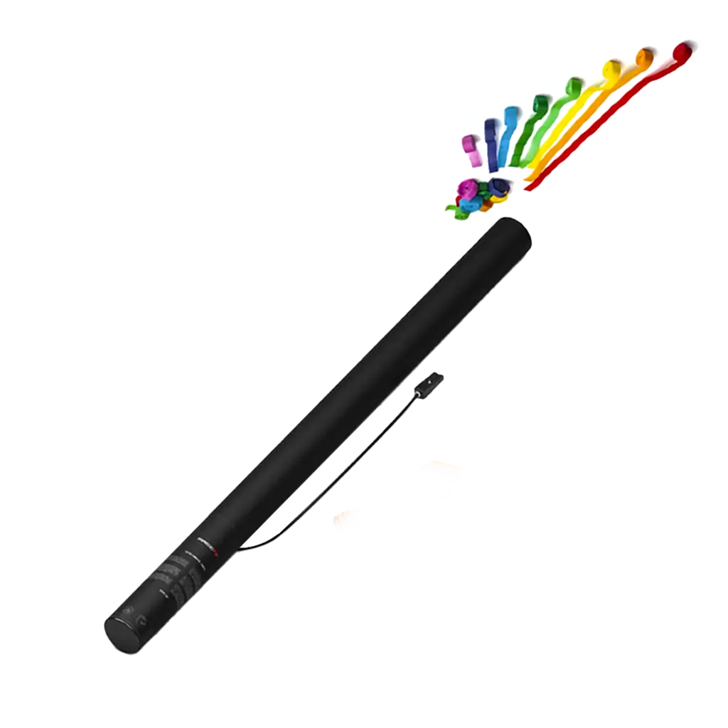 Streamer Multicolor elektrisk konfetti-pistol 80 cm