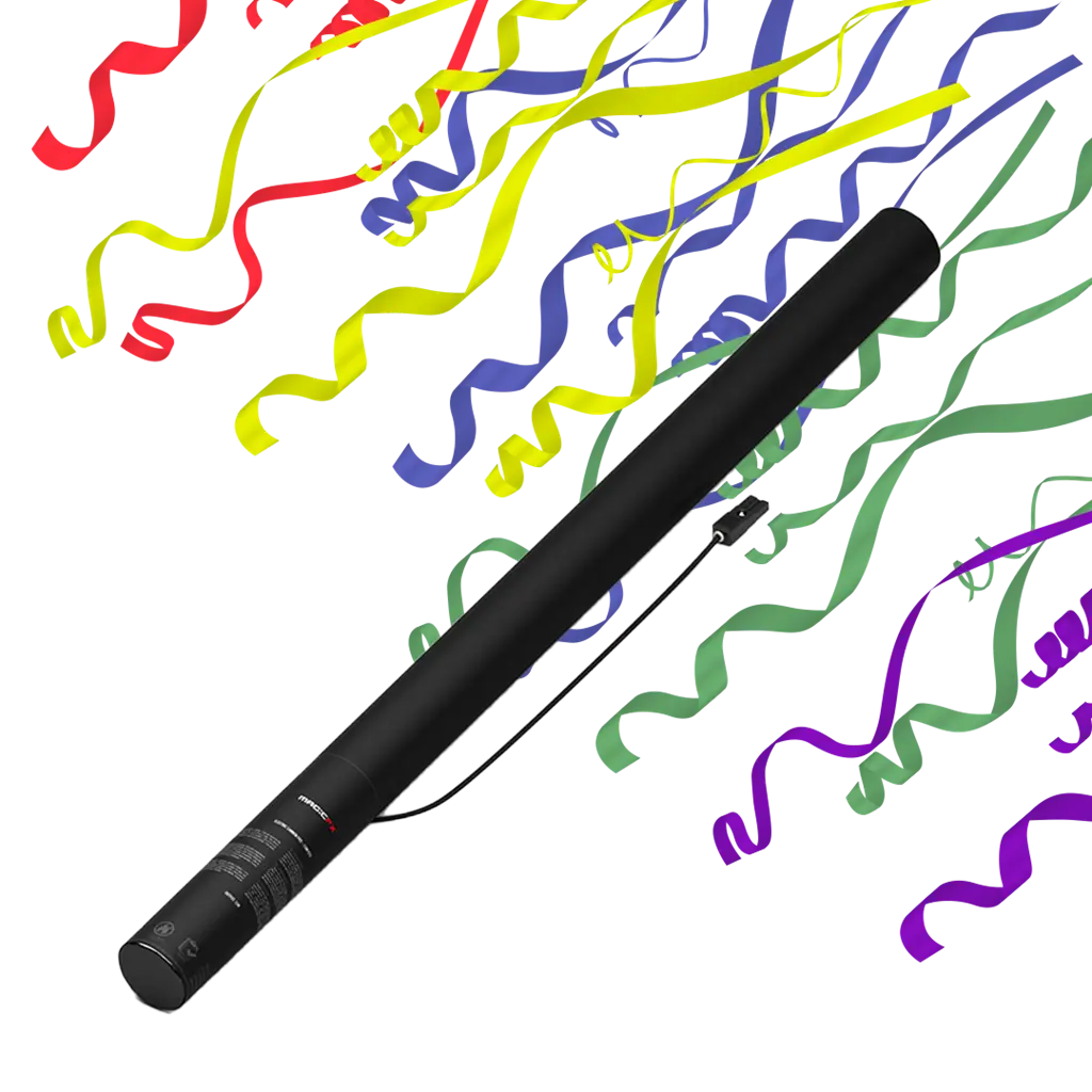 Streamer Multicolor elektrisk konfetti-pistol 80 cm