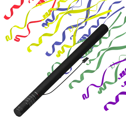 Streamer Multicolor elektrisk konfetti-pistol 80 cm