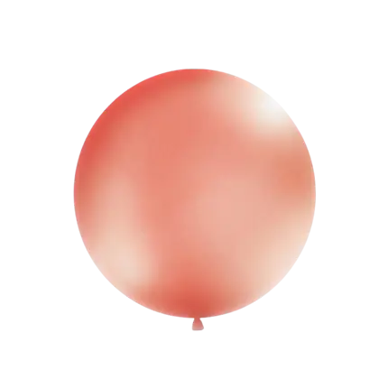 Kæmpe ballon 100cm pink guld metallic