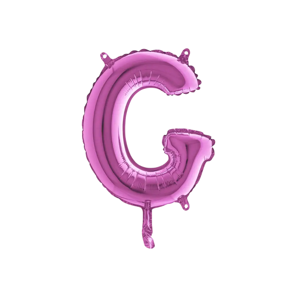 Ballon bogstav G lyserød - 35 cm