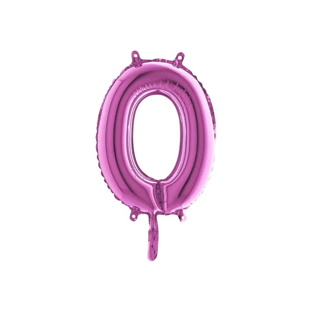 Ballon bogstav O Pink - 35 cm