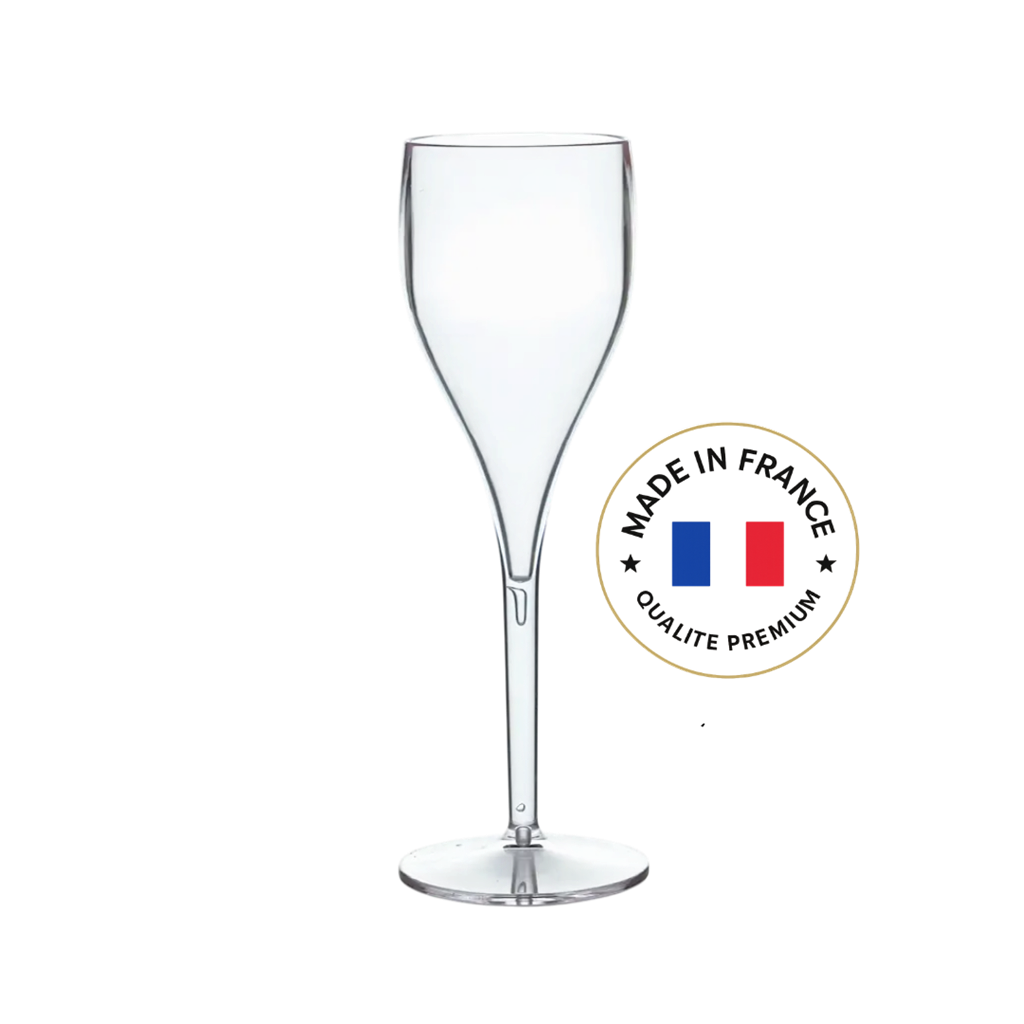 Gennemsigtig champagnefløjte 12cl