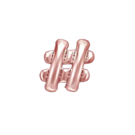 Ballon # Rose Gold 35cm