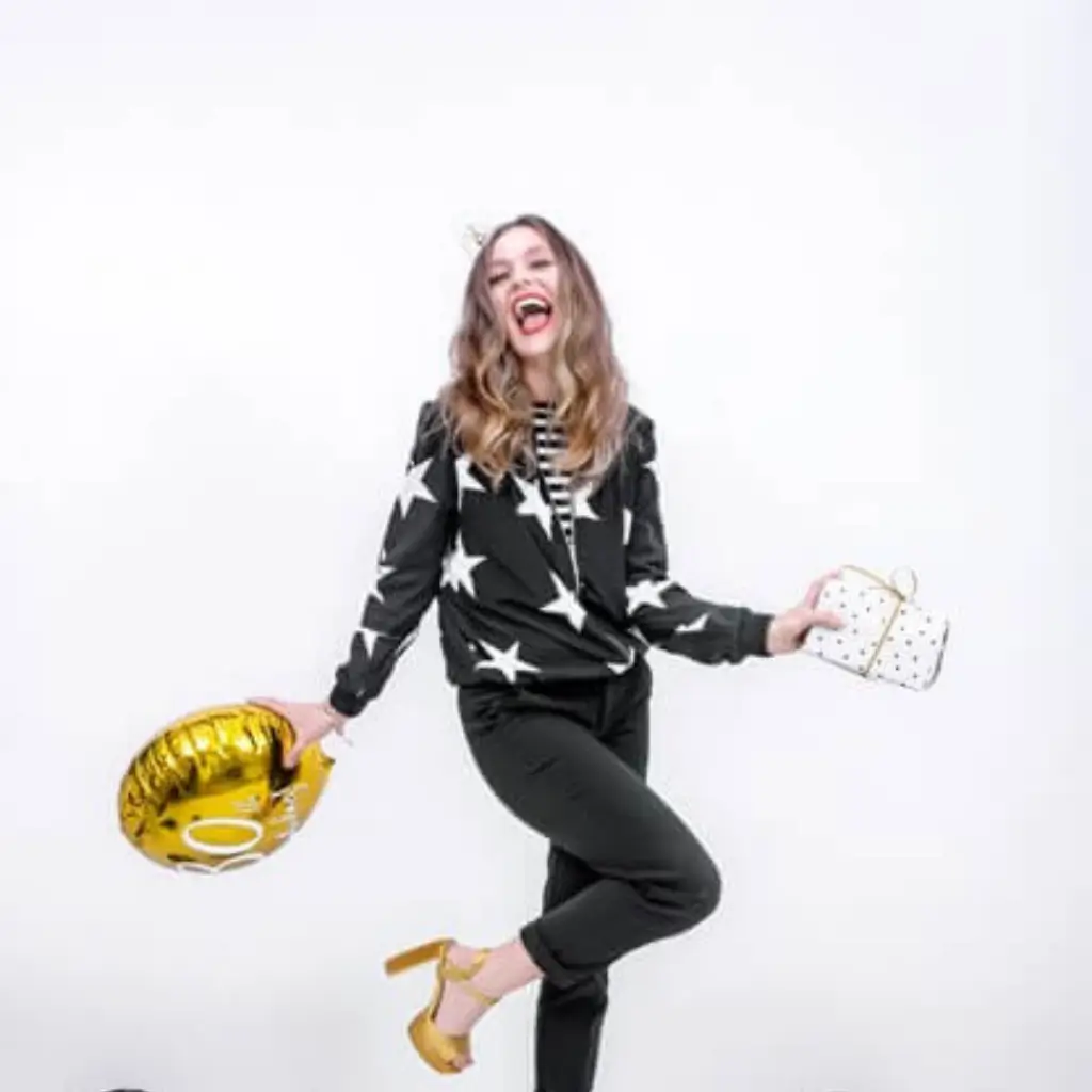 30-års fødselsdag Ballon guld ø45cm