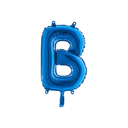 Ballon bogstav B blå - 35 cm