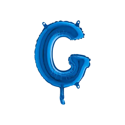 Ballon bogstav G blå - 35 cm