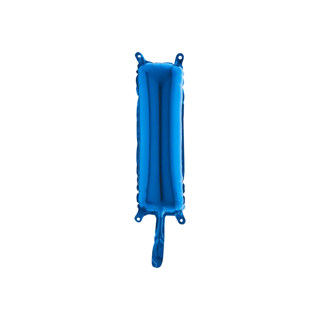 Ballon bogstav I blå - 35 cm