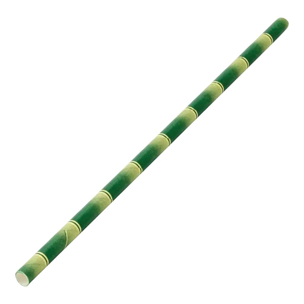 Bambuspapirstrå 20cm /ø6mm (250 stk.)
