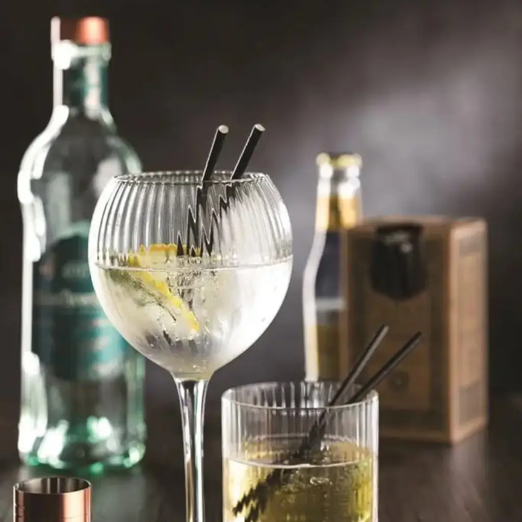 Papirstrå sort 14cm /ø5mm (250 stk.)