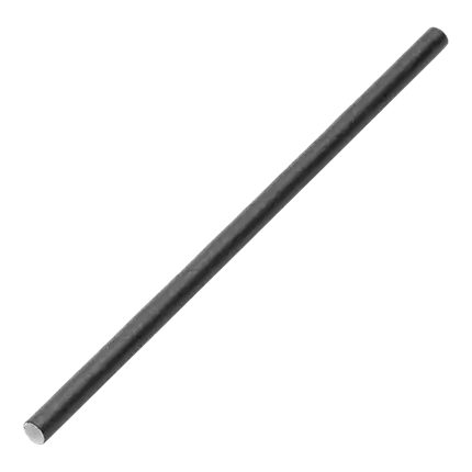 Papirstrå sort 14cm /ø5mm (250 stk.)