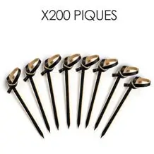 Bambus spike sort knudeform 6cm (200 stk.)