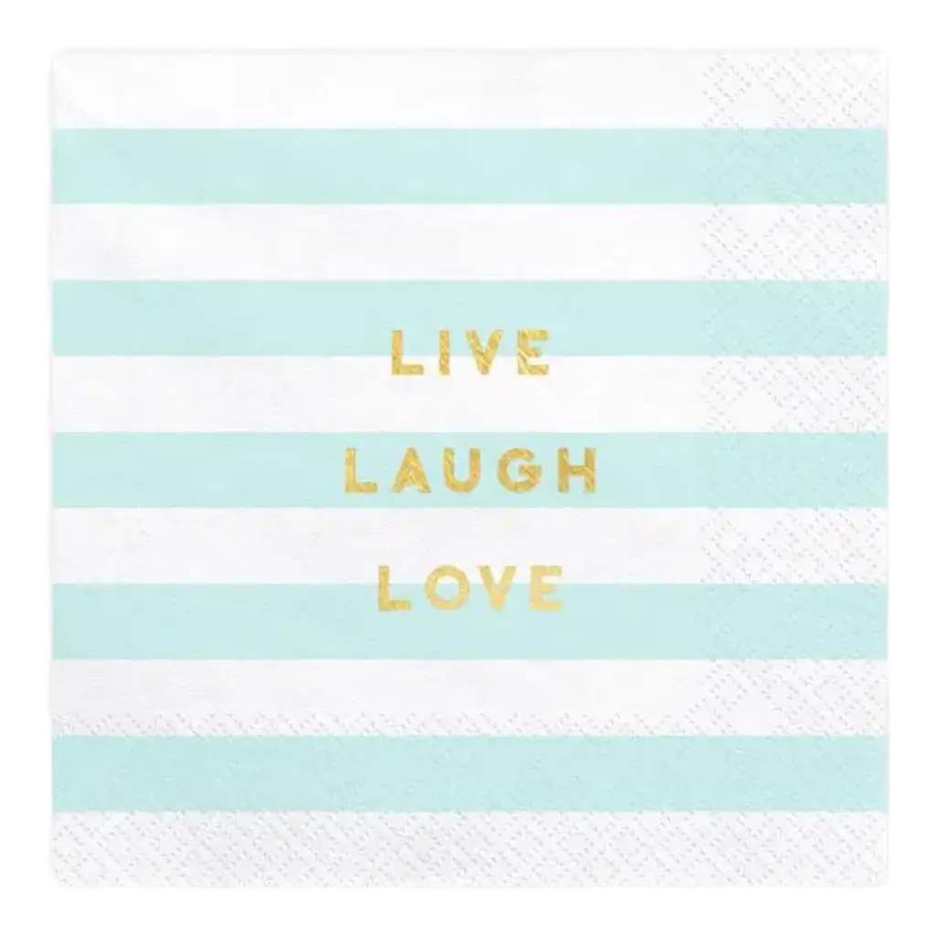 Live Laugh Love-papirhåndklæde (sæt med 20 stk.)