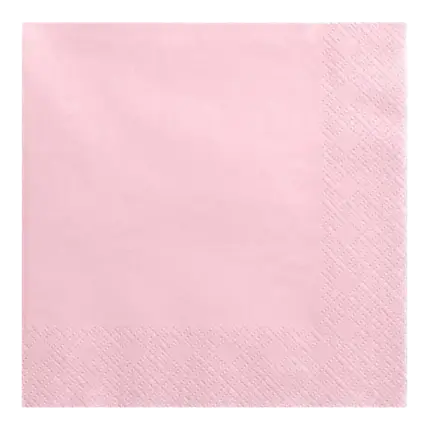 Lyserødt papirhåndklæde (sæt med 20 stk.)