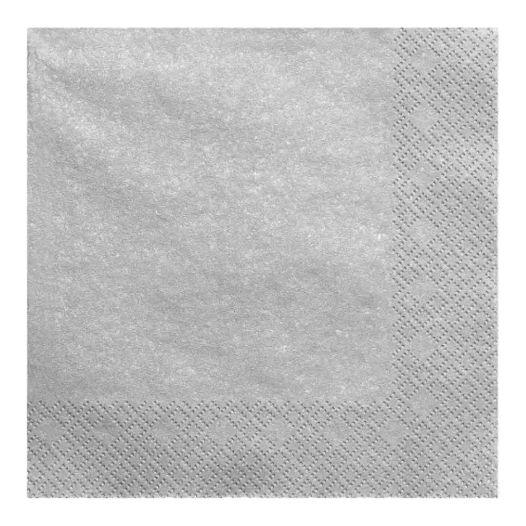 Sølv/sølv papirhåndklæde (sæt med 20 stk.)