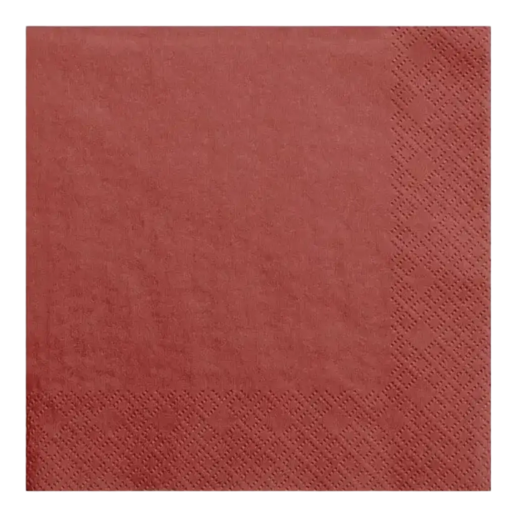 Rødt papirhåndklæde (sæt med 20 stk.)