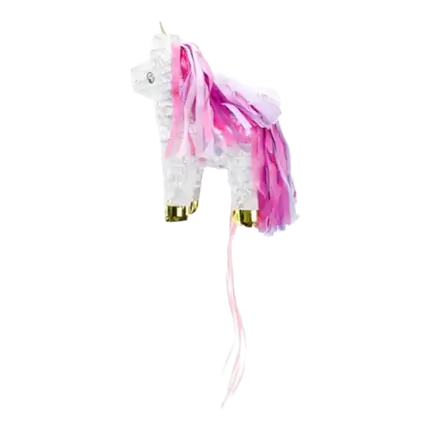 HVID ENHJØRNING PINATA