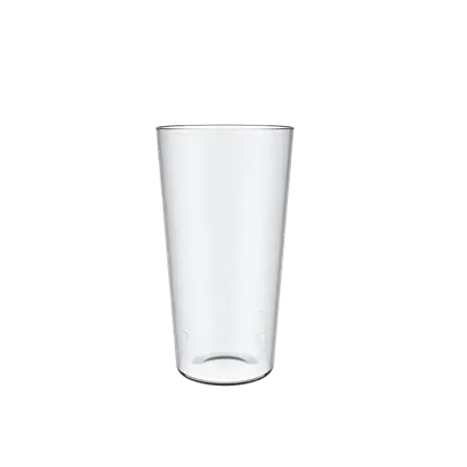 Klar ubrydelig pint glas 50cl