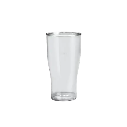 Klar ubrydelig ølglas 25cl