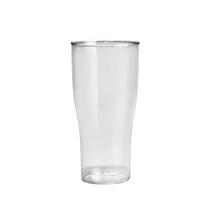 Klar ubrydelig ølglas 50cl
