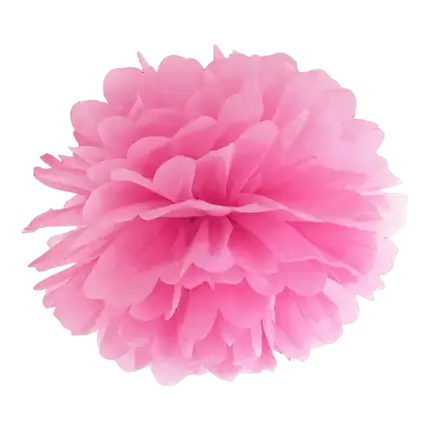 Pink papir kvast 25cm